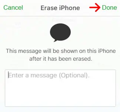 iPhone Data Erased using iCloud