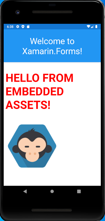 Html page loaded from embedded resources on android device