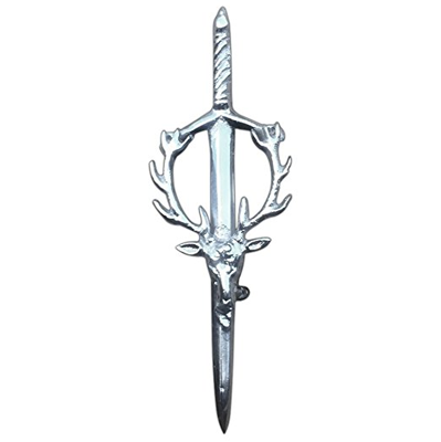 Stag Head Kilt Pin