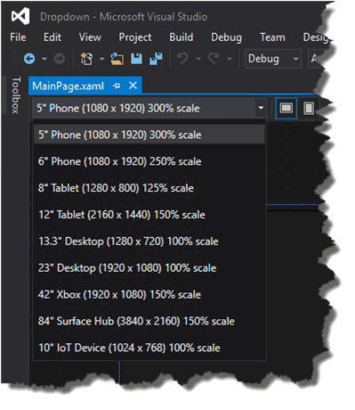 UniversalApp - tooling