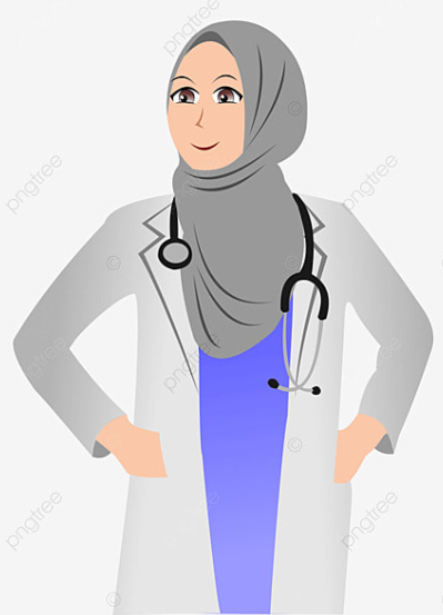 An ambitious doctor in hijab