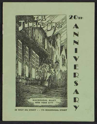 The Jumble Shop: 20th anniversary, 1942, Archives of American Art, Smithsonian Institution