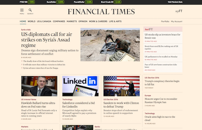 next.ft.com homepage, currently in public beta