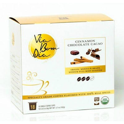 Via-Bom-Dia-100%-Naturally-Flavored-Certified-Organic-Coffee,-Cinnamon-Chocolate