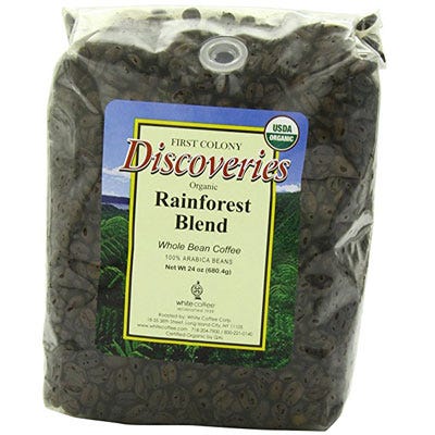 First-Colony-Organic-Fair-Trade-Whole-Bean-Coffee,-Rainforest