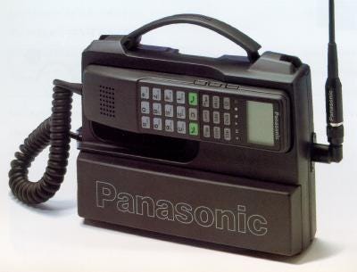 Panasonic bag phone transportable cell phone