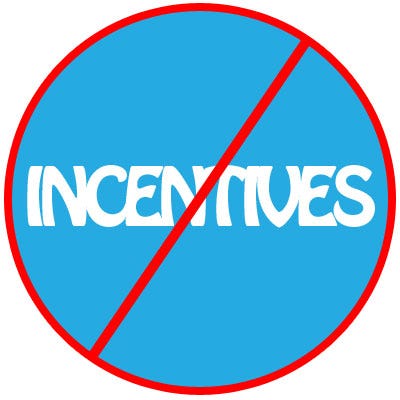 Do not offer incentives to gain reviews