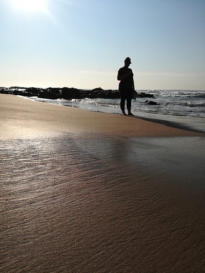 On the beach at Umdloti(North of Durban)