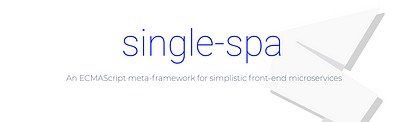 Creating a single-spa Web application