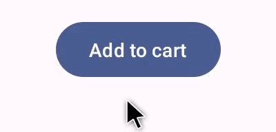 A button that shows a shopping cart icon when hovered
