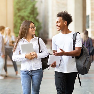 College students captured on campus.