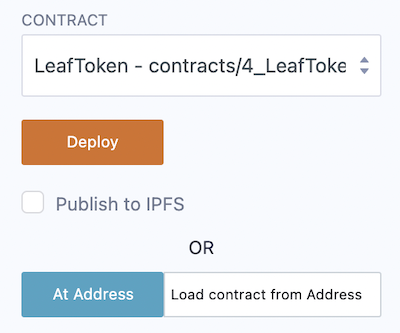 Screenshot that shows where to load contract address