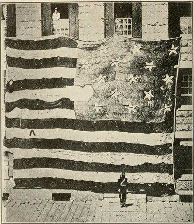 The flag that flew over Fort McHenry