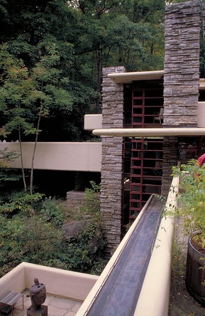 Closer view from the Fallingwater House