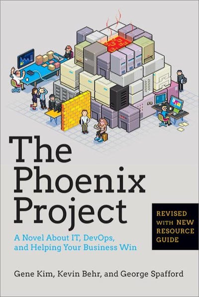 The cover of the book “The Phoenix Project: A Novel About IT, DevOps, and Helping Your Business Win”, by Gene Kim, Kevin Behr, and George Spafford