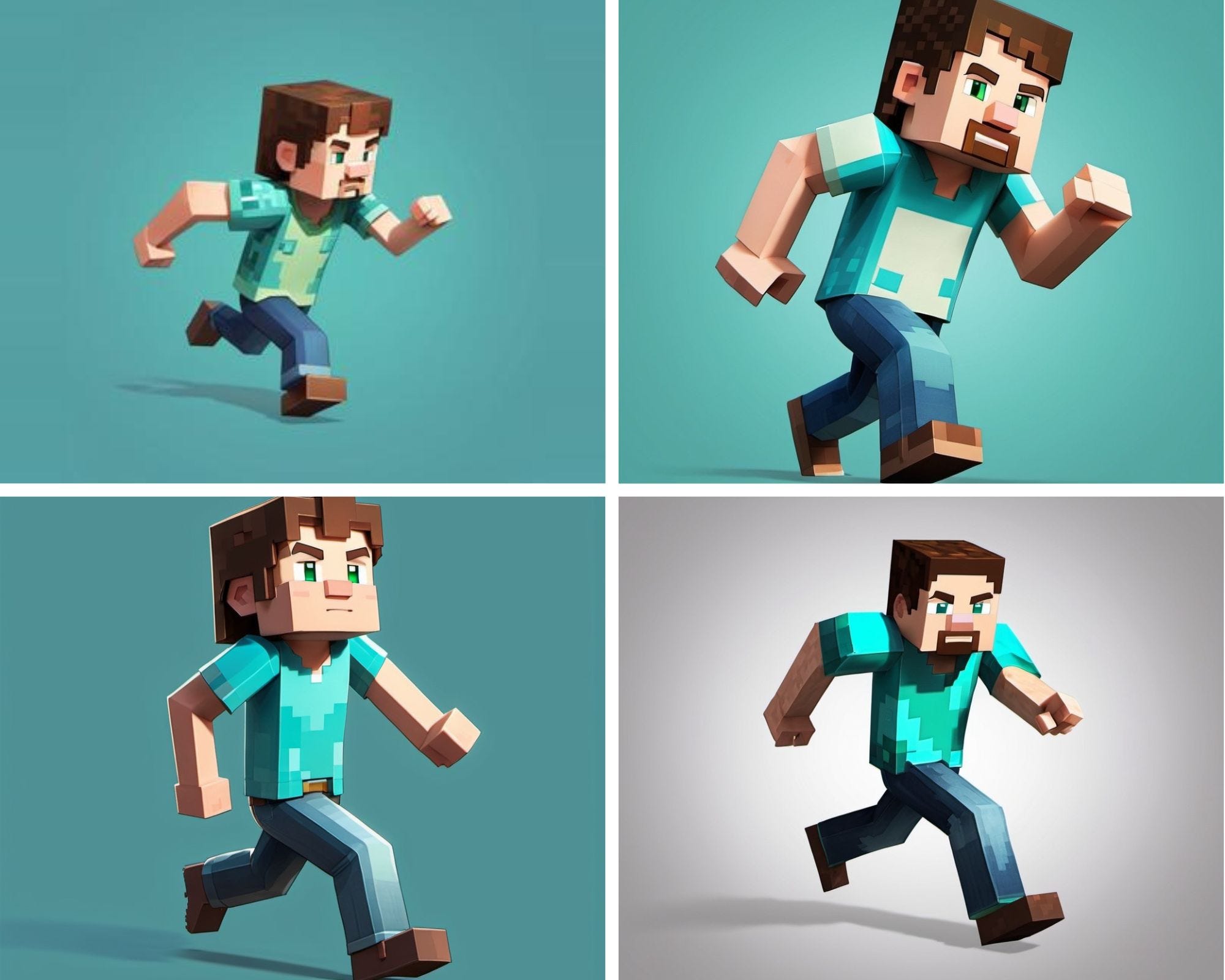 Added various Minecraft Steve pictures to the training to help the model grasp the concept of Steve