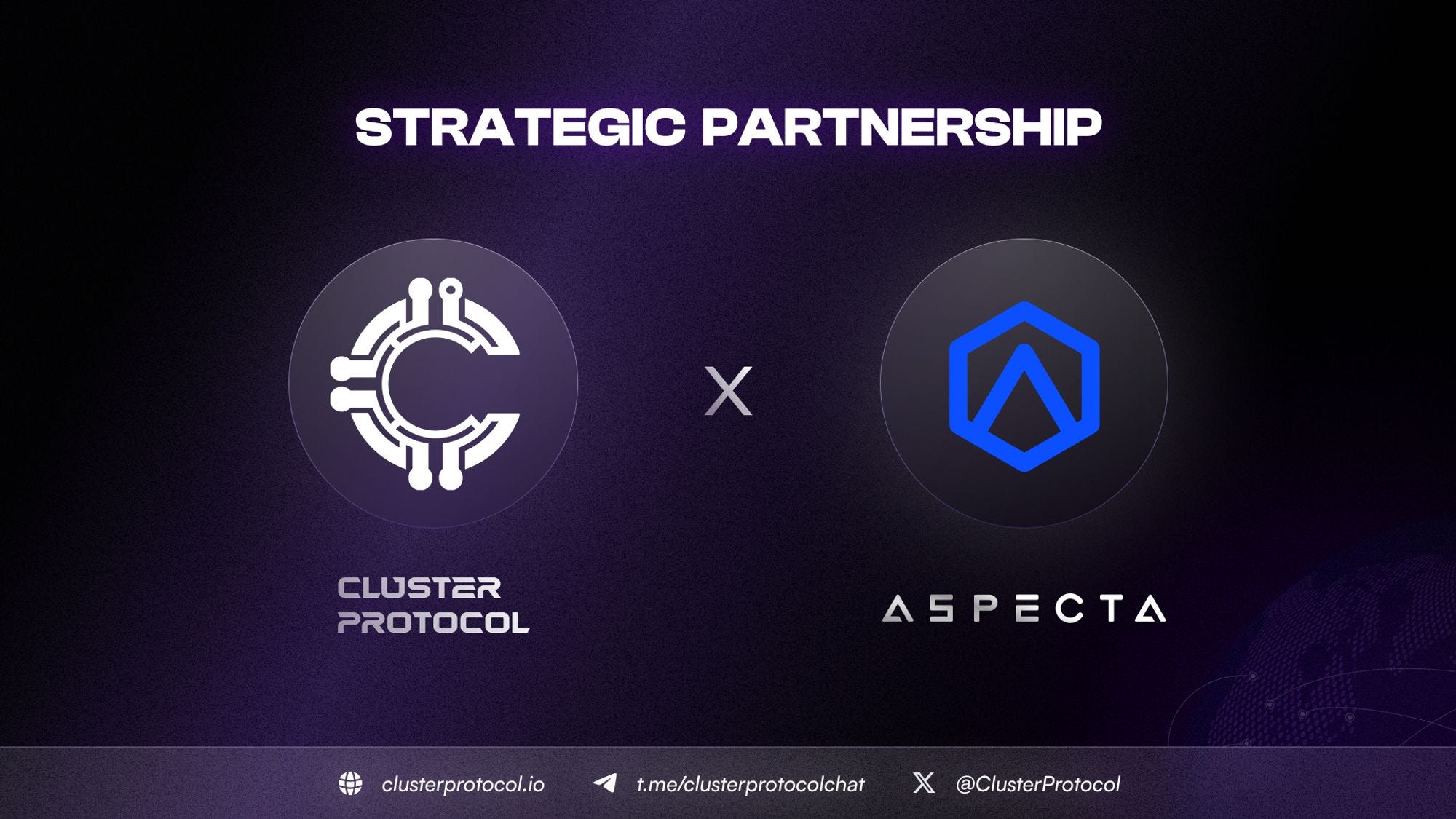 The Dynamic Partnership of Cluster Protocol and Aspecta