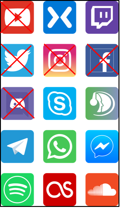 Delete addictive apps graphic