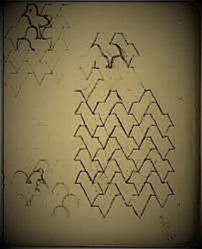 abstract drawing from Polya-Escher