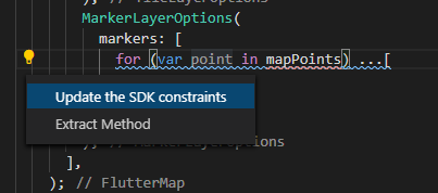 Update the SDK constraints