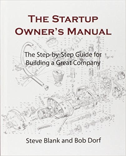 Cover of the book “The Startup Owner’s Manual”