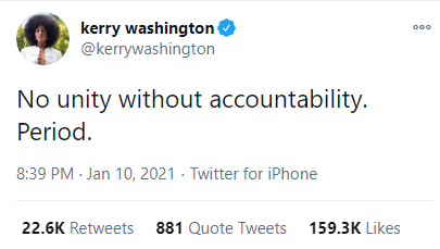 Tweet from Kerry Washington