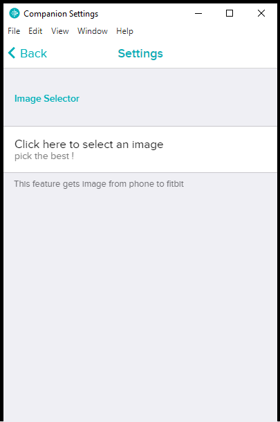 1. User clicks to upload an image from phone settings