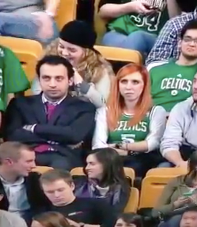 Boston Celtics Red Head Fan