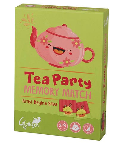 Illustrations for Glottogon's Tea Party Memory Match game