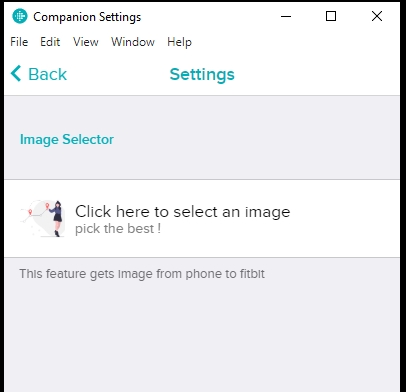 3. After uploading and editing show a thumbnail of image on phone settings