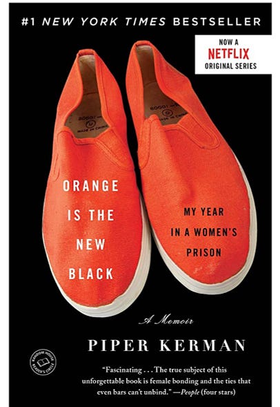 Photo of book cover, Orange is the New Black by Piper Kerman