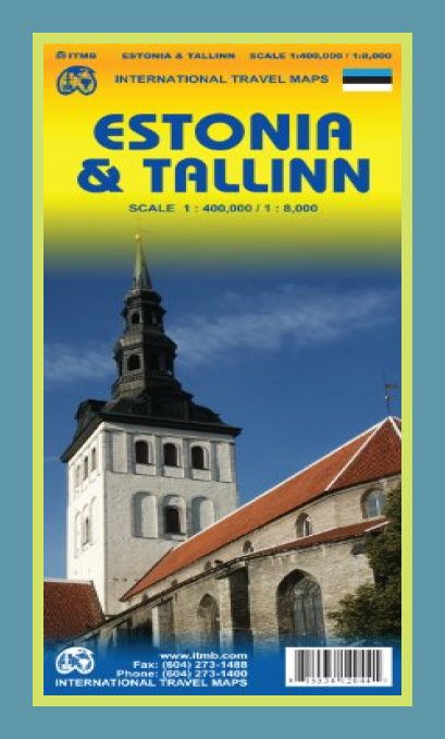 Estonia 1:400,000 & Tallinn 1:8,000 Travel Map Cover