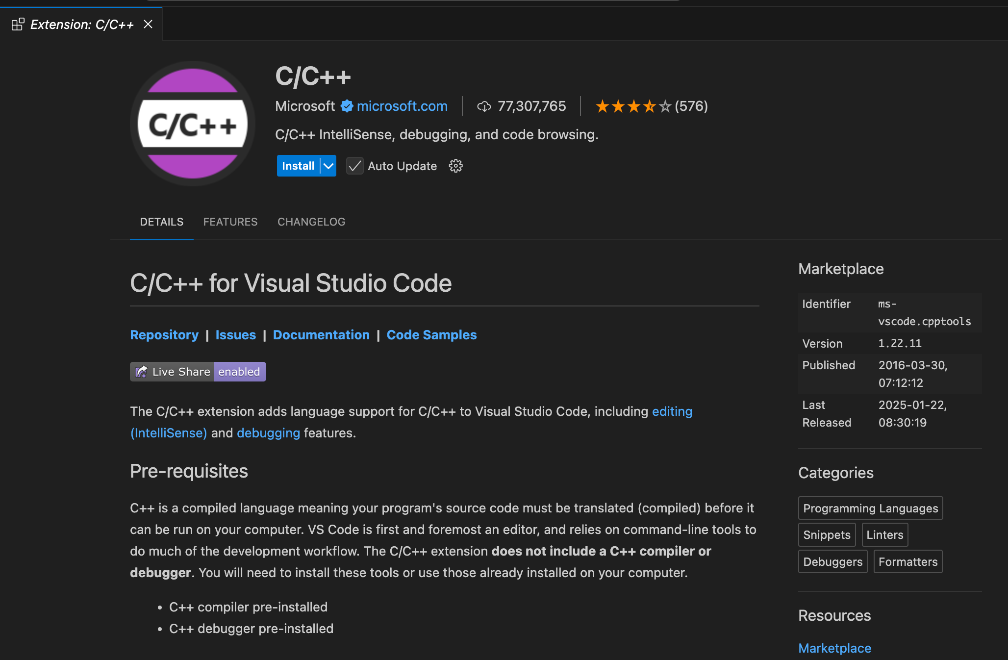 C extension