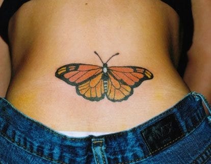 1040 butterfly tattoo