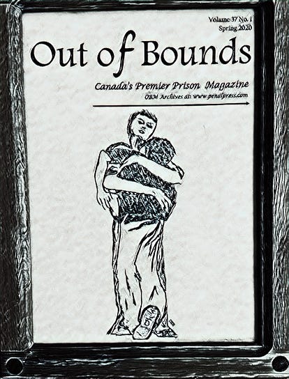 Out of Bounds magazine Spring 2020 cover drawn by me