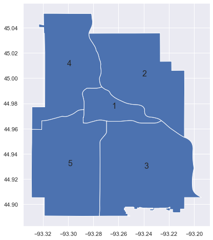 Minneapolis police precinct areas