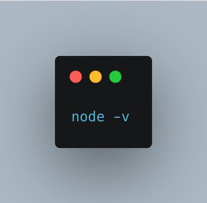 node -v