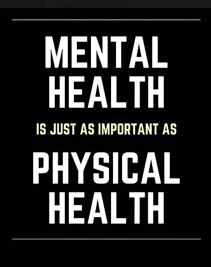 Mental health is just as important as physical health