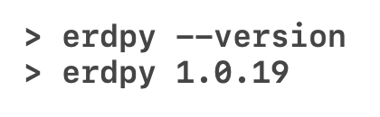 CLI — Erdpy Version