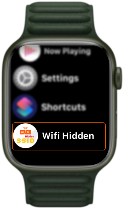 “WiFi Hidden” app for Apple Watch