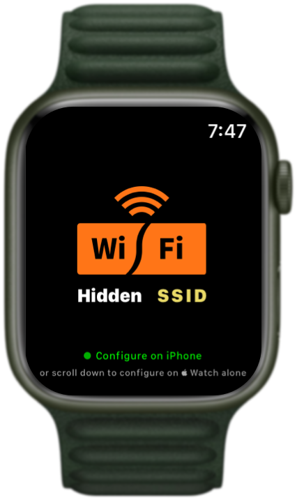 “WiFi Hidden” app for Apple Watch