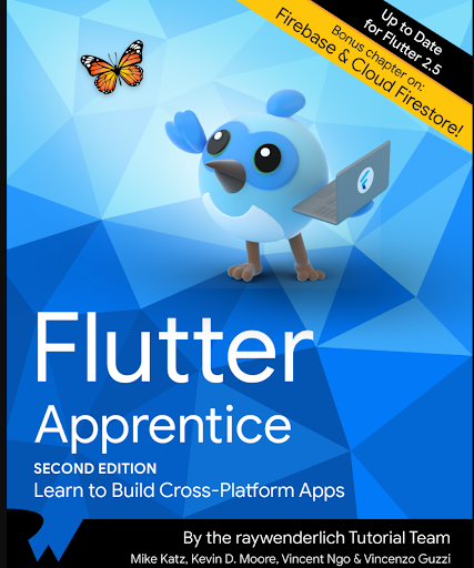 Screenshot of Flutter Apprentice cover