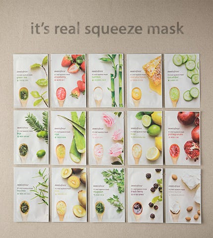 6 Most Popular Brands of Korean Beauty Products You Should Be Using - Innisfree It’s Real Squeeze Mask