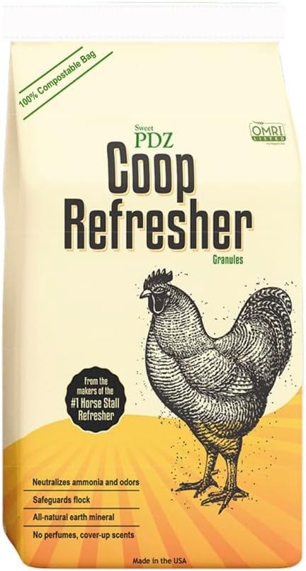 Coop Refresher - Zeolite Odor Eliminator - Essential Chicken Coop Accessory - 10 lbs