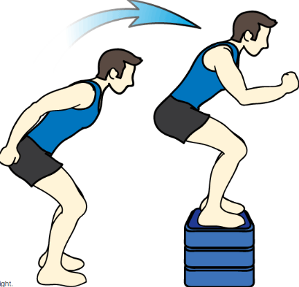 Plyometric exercises: box jump image