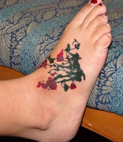 Ankle Tattoo 1013