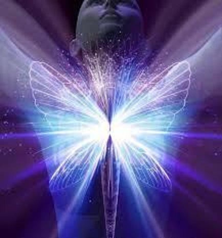 Butterfly energy emanating from the heart