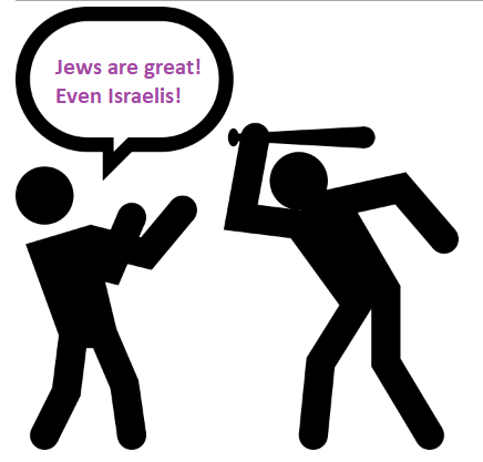 Activist suppressing pro-Jewish speech or speech by someone who’s pro-Israel