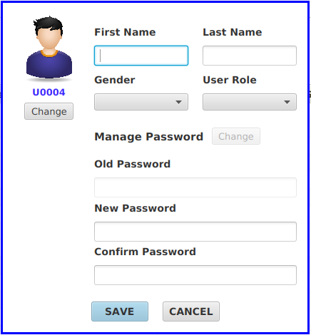 Profile thread interface for user details management
