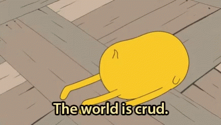 A gif of Jake from Adventure Time